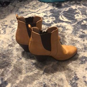Tan booties